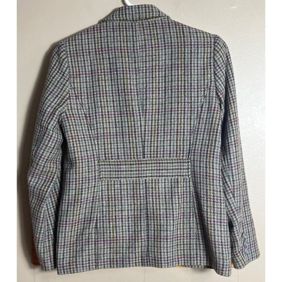 Appleseeds Blazer Tweed Jacket Waist Accent Elegant Preppy Academia Womens 6 - Picture 9 of 12